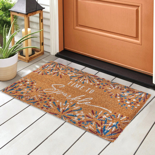 Time to Sparkle Doormat  | 4th of July Americana Doormat