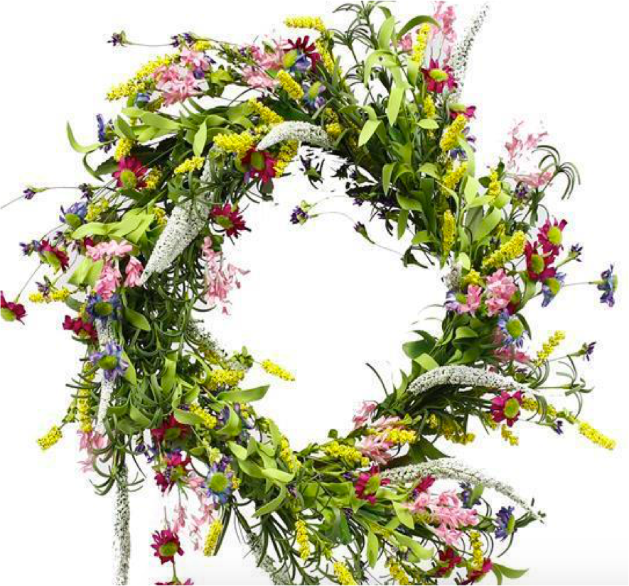 Mixed Spring Floral Wreath