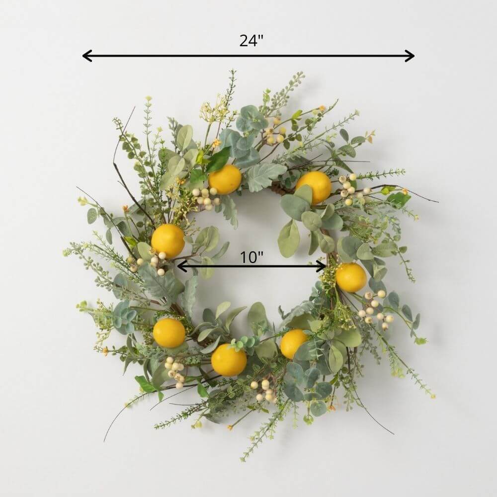Lemon Burst Wreath