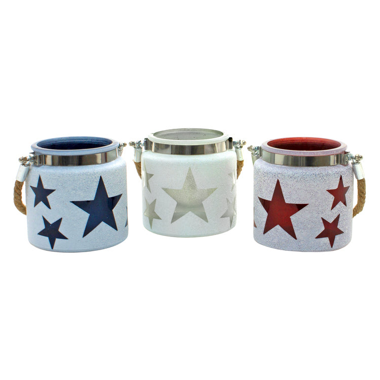 Red, White, and Blue Americana Jars | 4th of July Assorted Jars