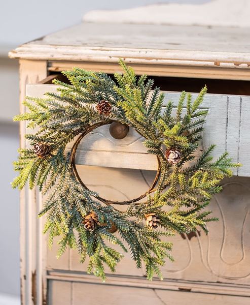Mountain Pine Mini Wreath | Modern 12" Mini Accent Wreath