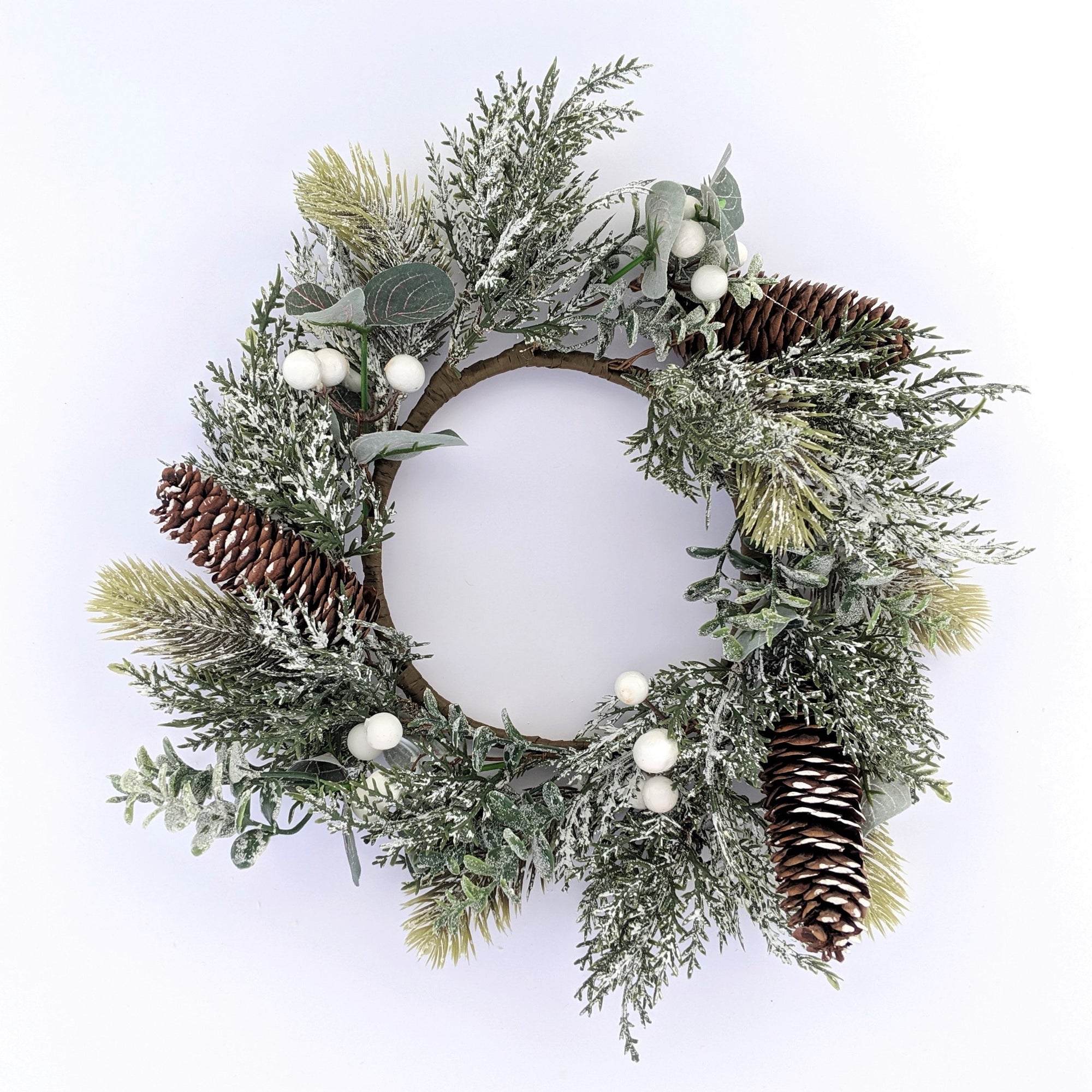 Rustic Winter Wreath | Modern 14" Winter Wreath