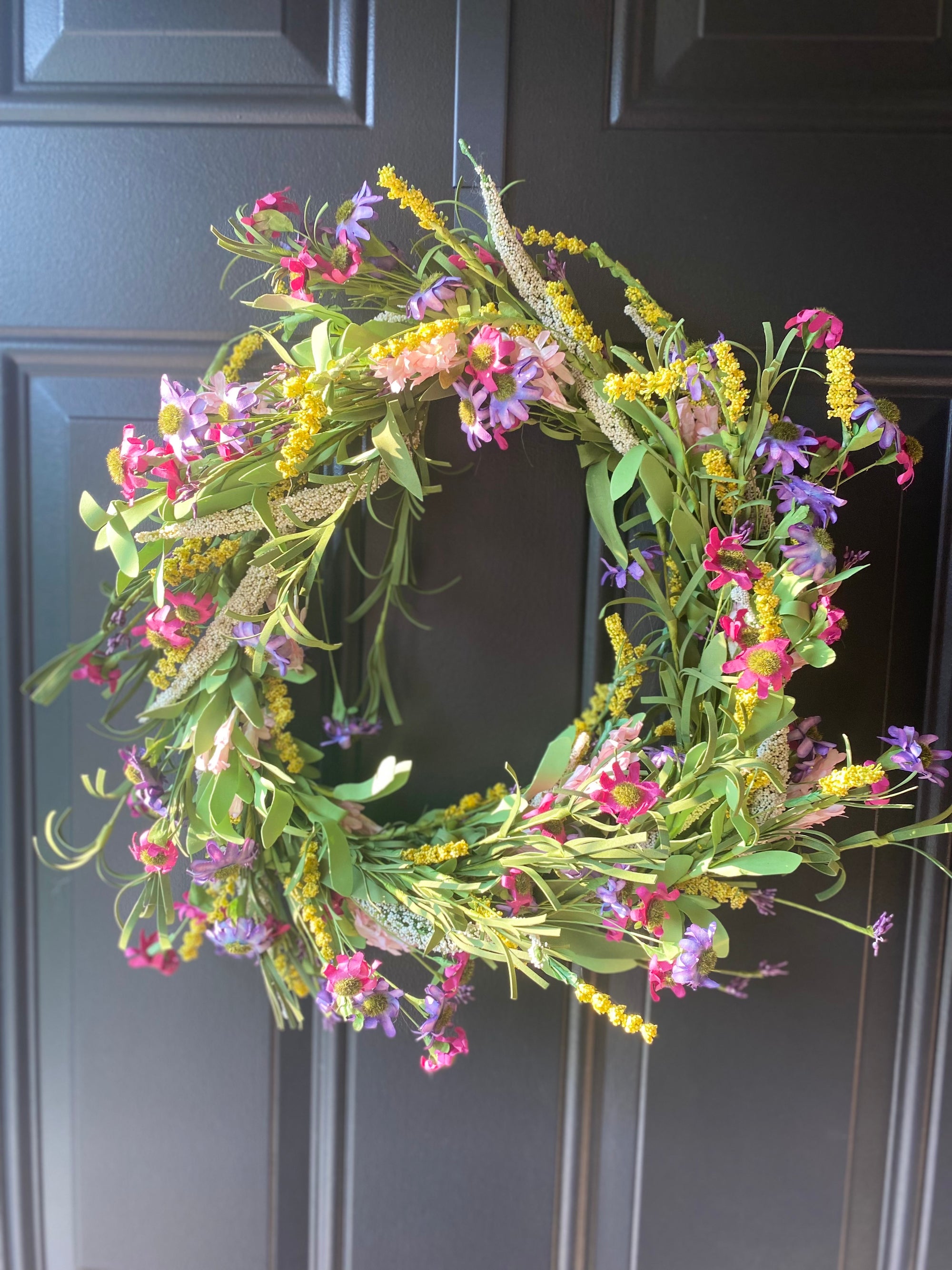 Mixed Spring Floral Wreath