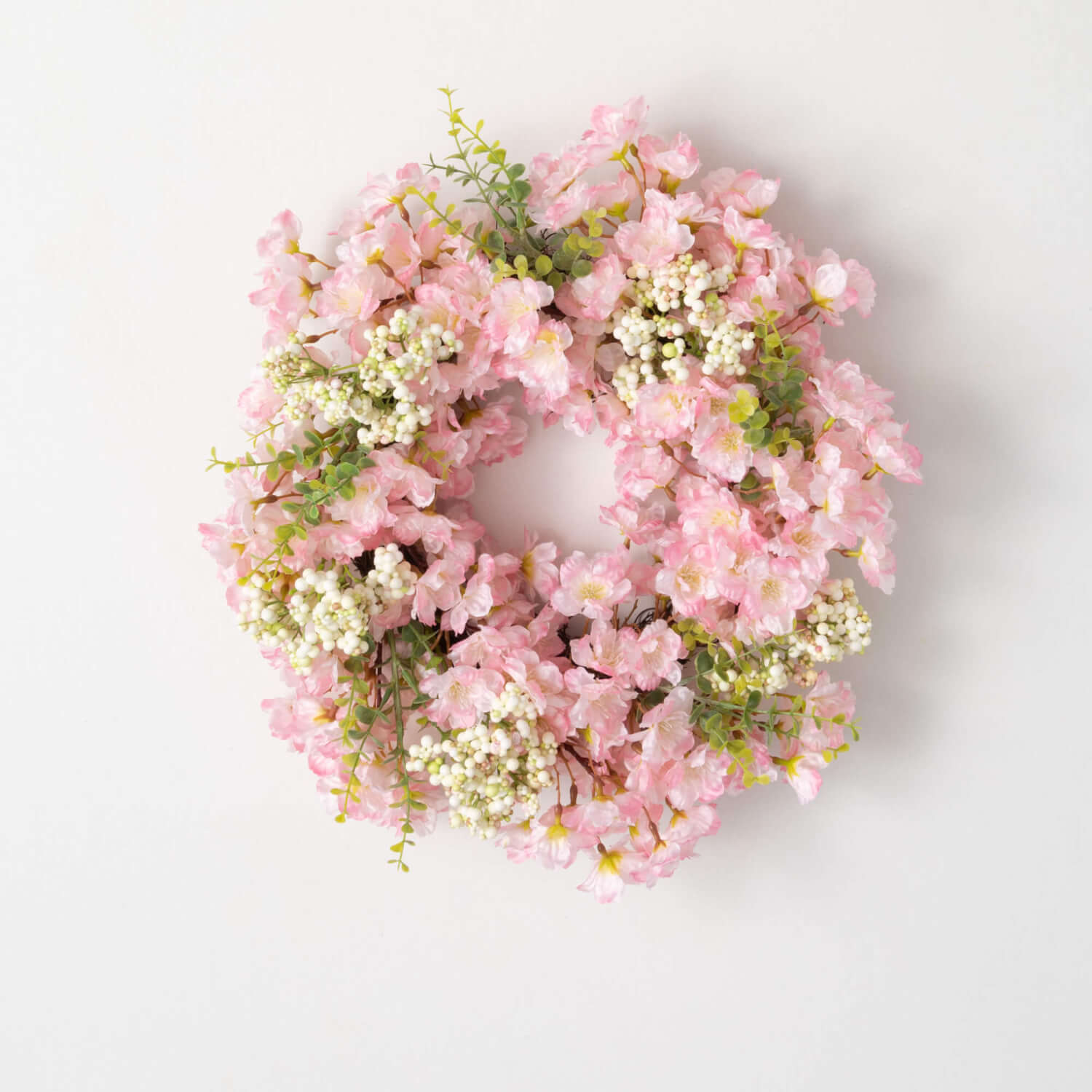 Pink Blossom Berry Wreath